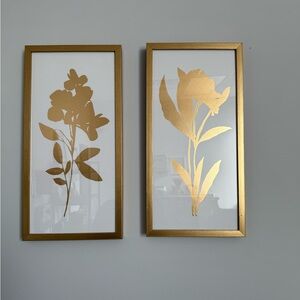 Target Gold Botanical Wall Art Pair